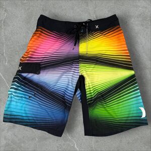 Hurley Men's Phantom Multi Color Cargo Pocket Y2K Board Swim Surf Shorts-Size 31
